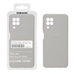 قاب سیلیکونی پاک کنی اورجینال درجه یک Samsung Galaxy A22 4G / M22 / M32 4G / F22 - طوسی (پک دار)