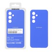 قاب سیلیکونی پاک کنی اورجینال درجه یک Samsung Galaxy S24 FE - آبی کاربنی (پک دار)