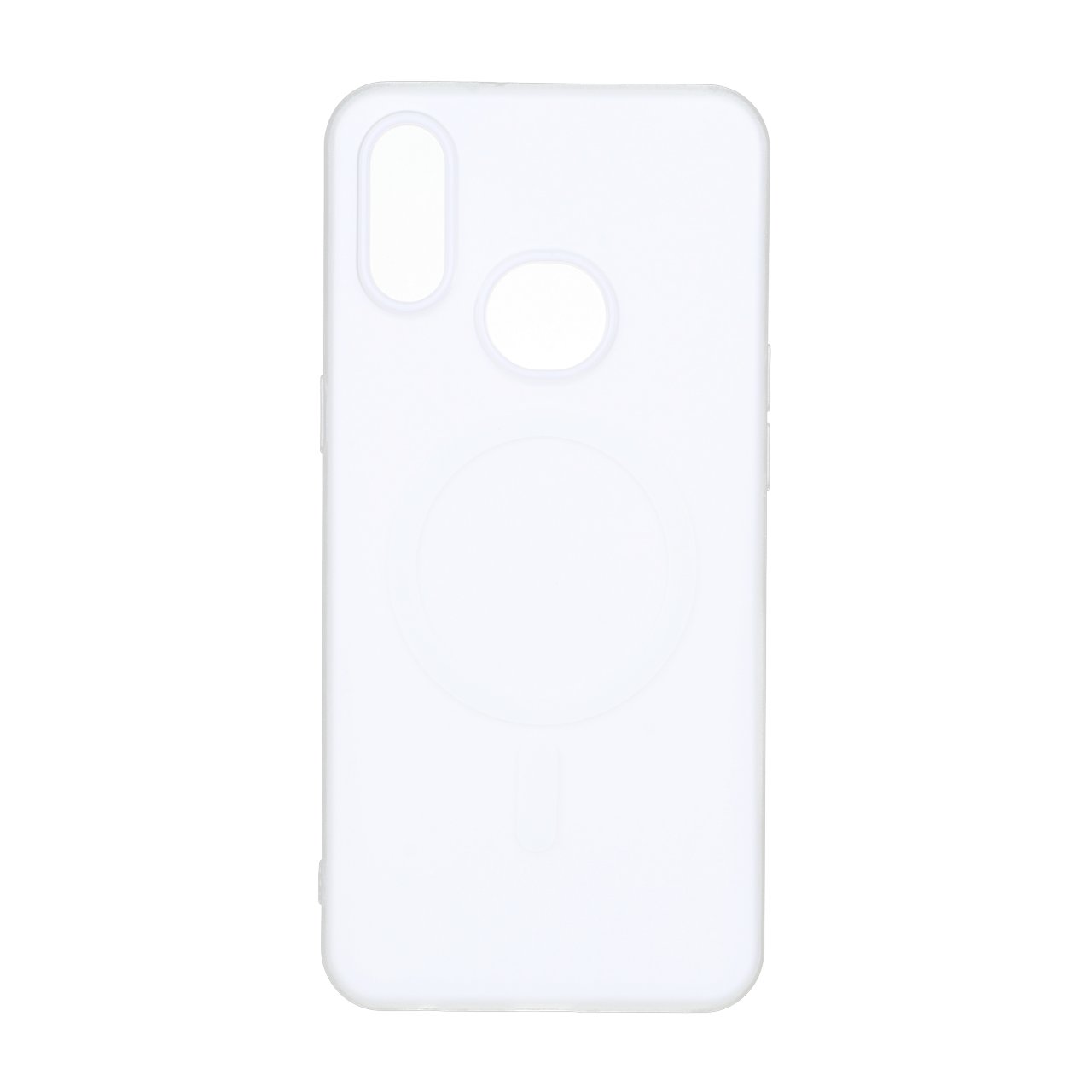 قاب دو لایه مات طرح مگ سیف Samsung Galaxy A10s - سفید