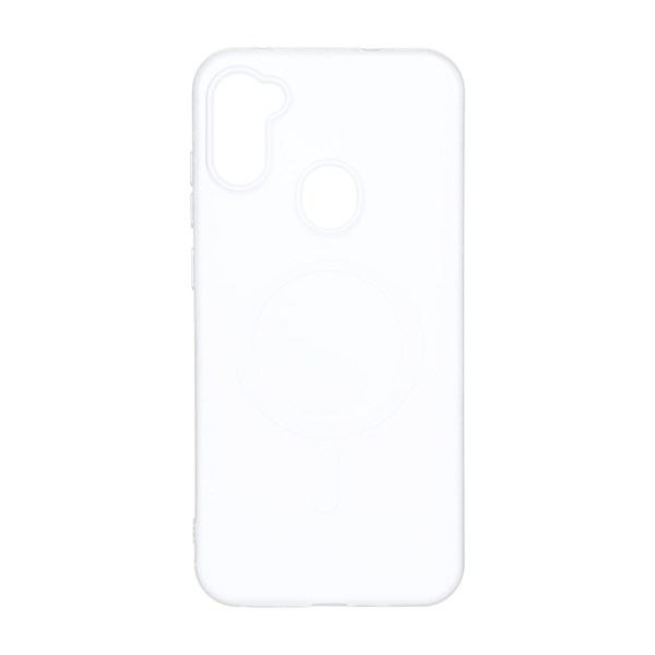قاب دو لایه مات طرح مگ سیف Samsung Galaxy A11 / M11 - سفید