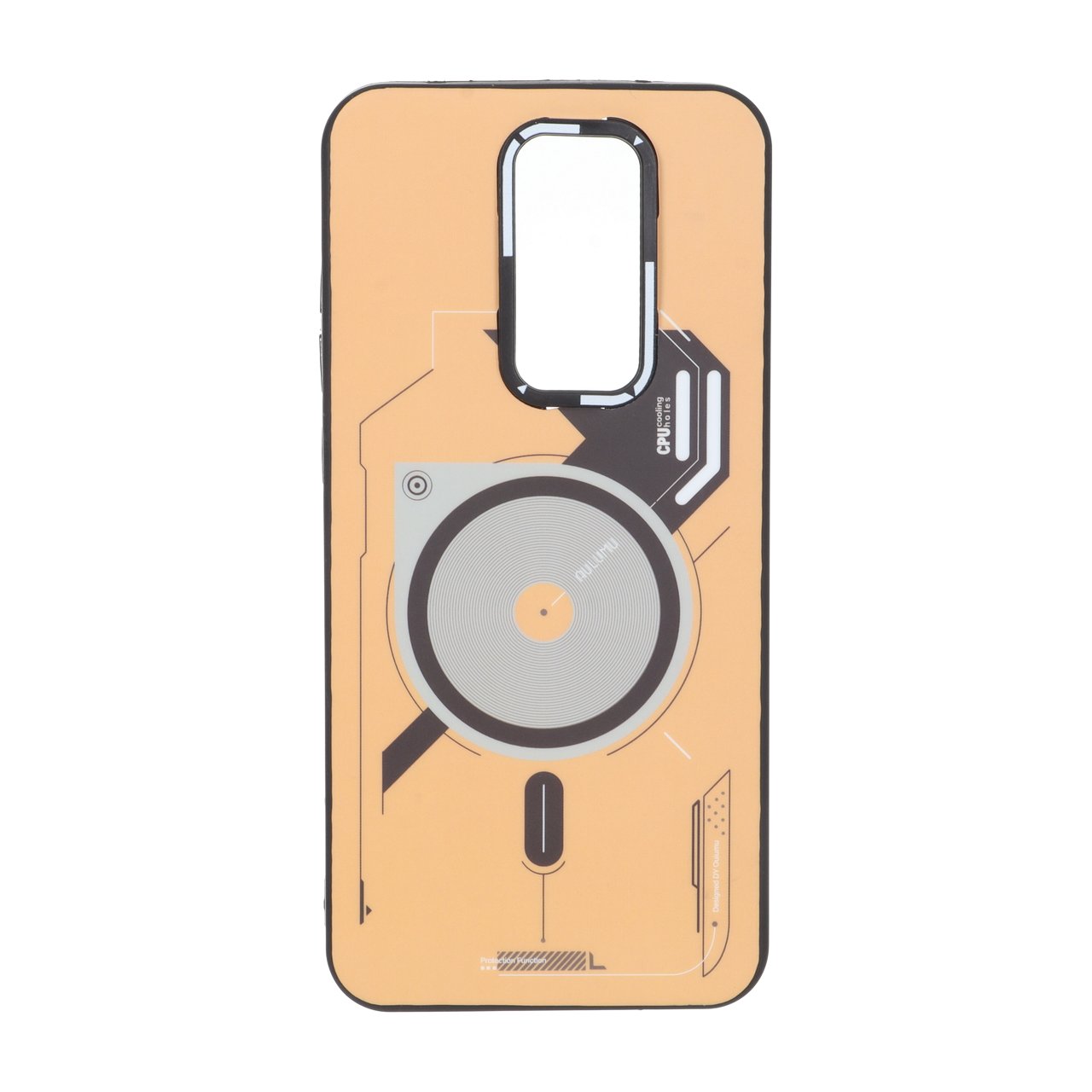 قاب Ouiumu طرح مگ سیف Xiaomi Redmi Note 8 Pro - نارنجی