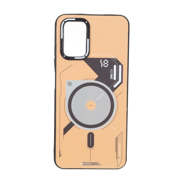قاب Ouiumu طرح مگ سیف Xiaomi Redmi Note 10 4G / Redmi Note 10S / Poco M5S - نارنجی