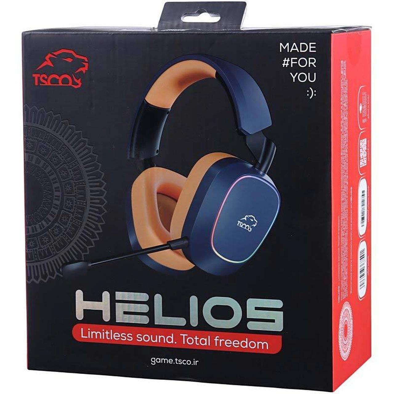 هدفون بی سیم گیمینگ TSCO مدل Helios GH 6170 - سرمه ای (گارانتی 18 ماهه تسکو)