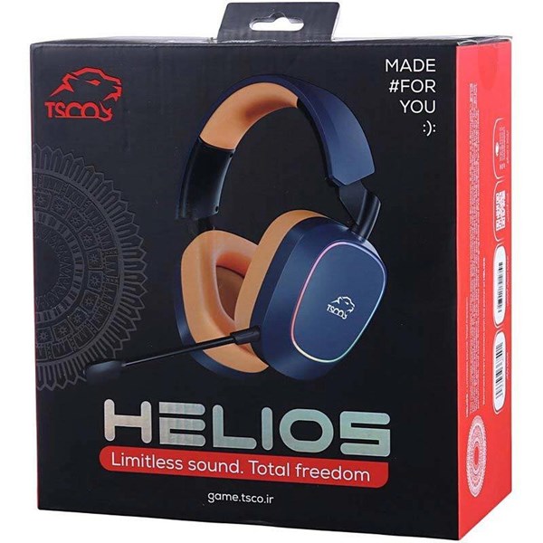 هدفون بی سیم گیمینگ TSCO مدل Helios GH 6170 - سرمه ای (گارانتی 18 ماهه تسکو)