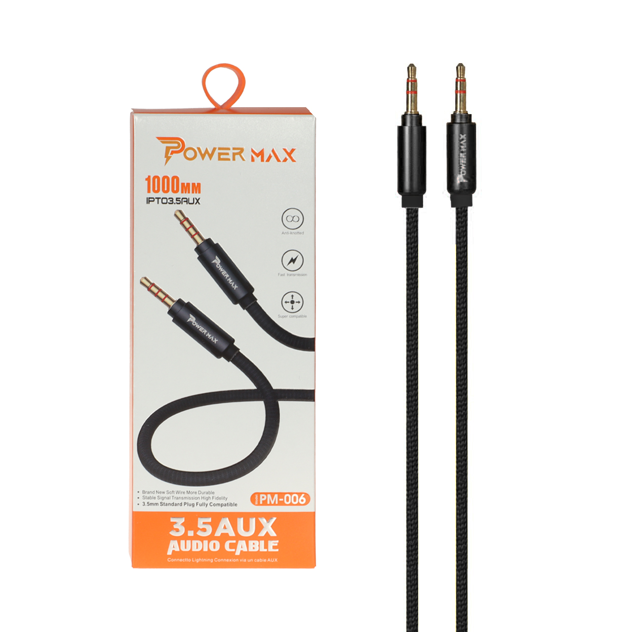 کابل Power Max Aux مدل PM-006 - مشکی