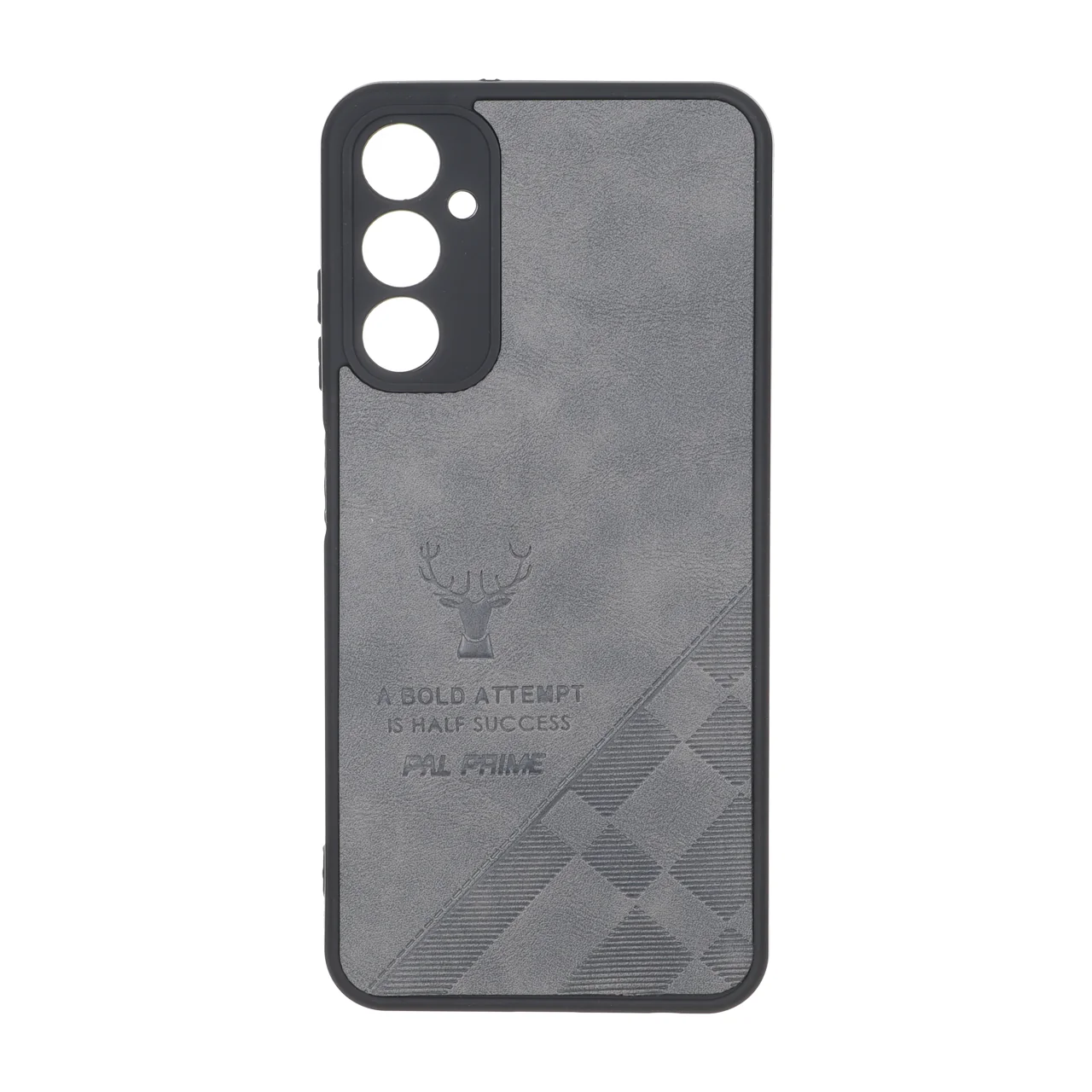 قاب طرح چرم گوزنی Pal Prime مدل Samsung Galaxy A05s / M14 4G / F14 4G - خاکستری