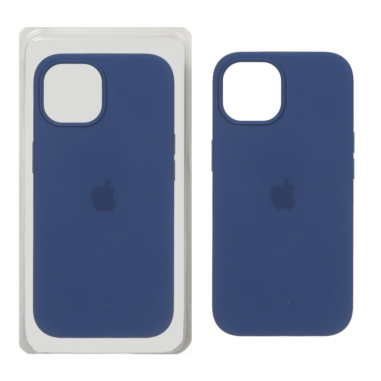 قاب سیلیکونی پاک کنی اورجینال Apple iPhone 15 - سرمه ای (پک اصلی)