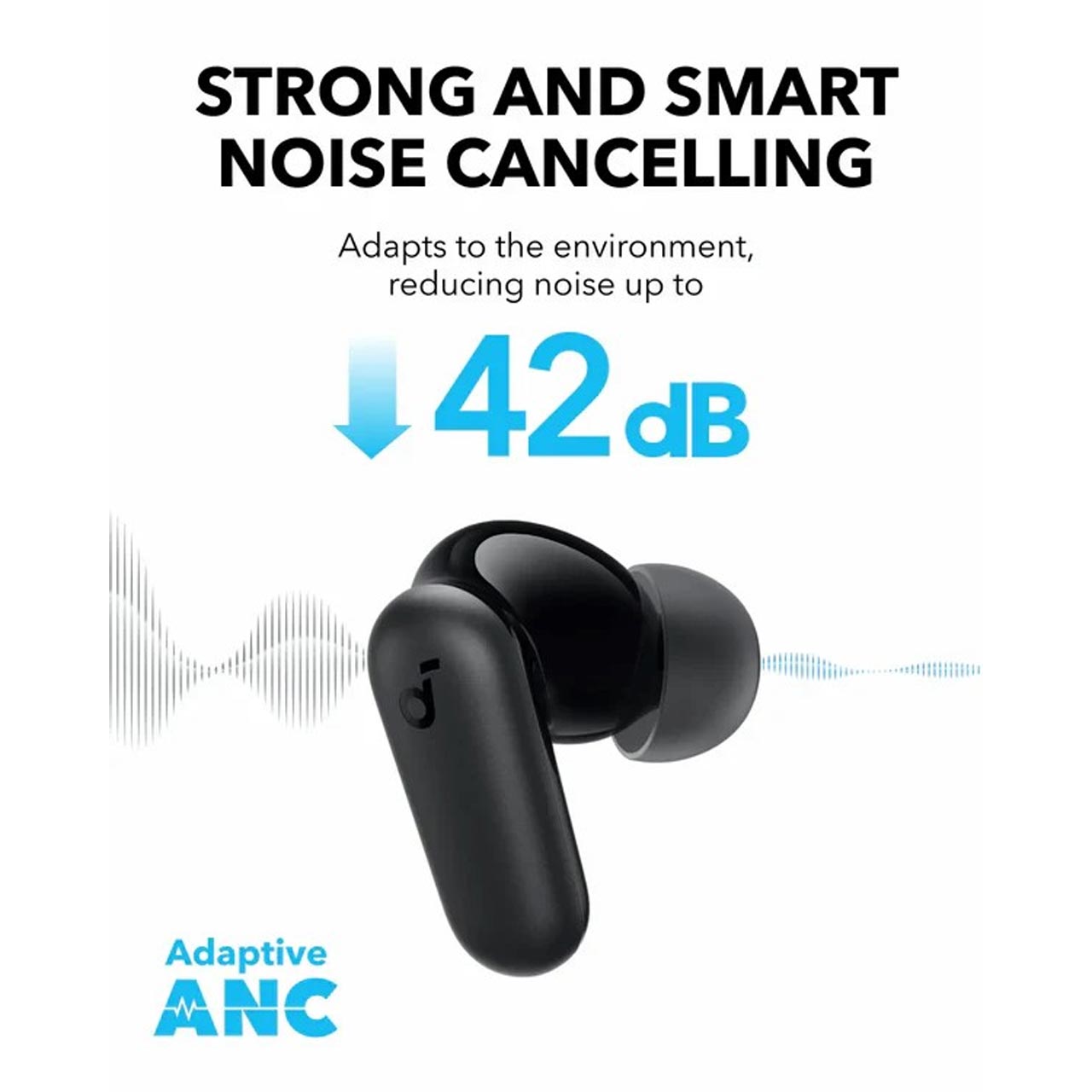 ایربادز بی سیم ANKER مدل R50i NC A3959H11 - مشکی - اصل (گارانتی شش ماهه ایویز)