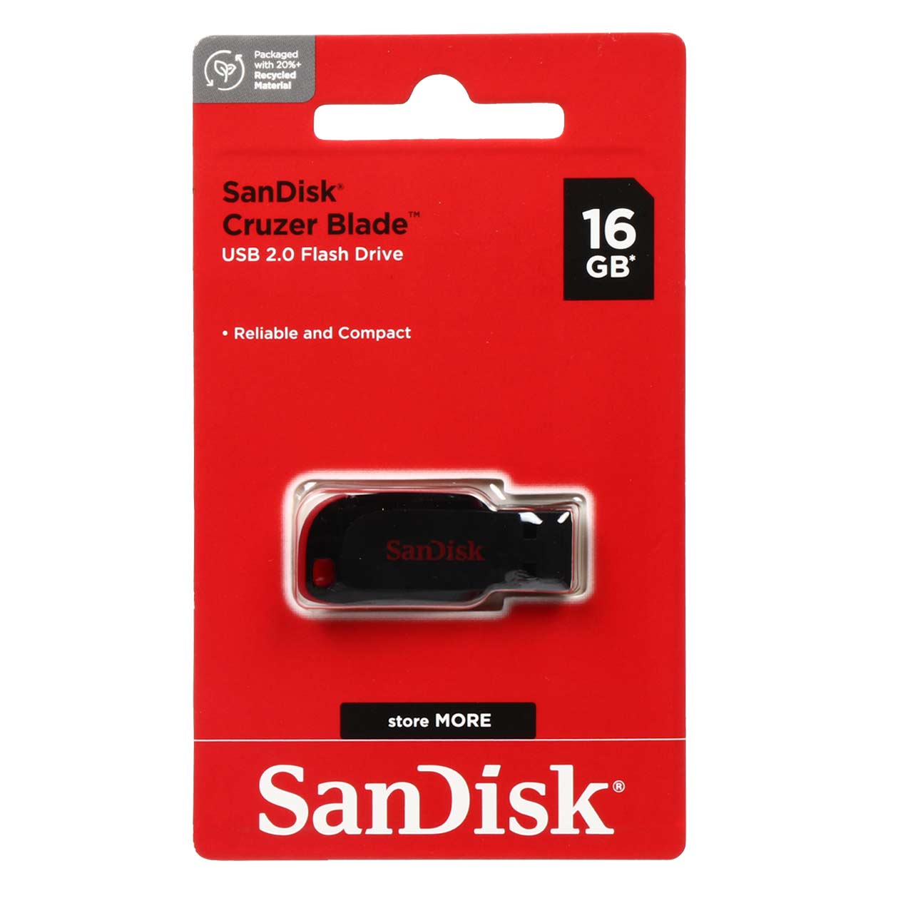 فلش مموری SanDisk USB2.0 مدل Blade ظرفیت 16GB - مشکی (openbox)