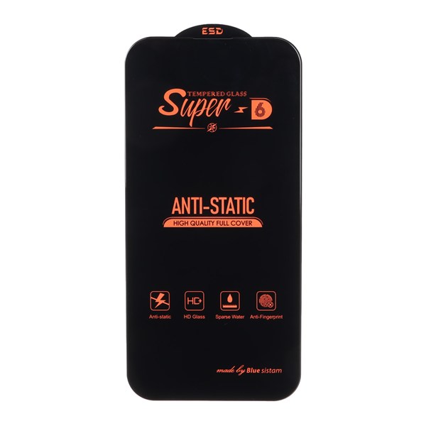 محافظ صفحه نمایش شیشه ای Full Cover Super D 6 - ESD مدل Apple iPhone 16 / iPhone 15 / iPhone 14 Pro