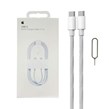 کابل شارژ اورجینال آیفون 16 مدل MQKJ3ZM/A 60W - سفید - اصل چین - kZN (گارانتی شش ماهه Kezen)