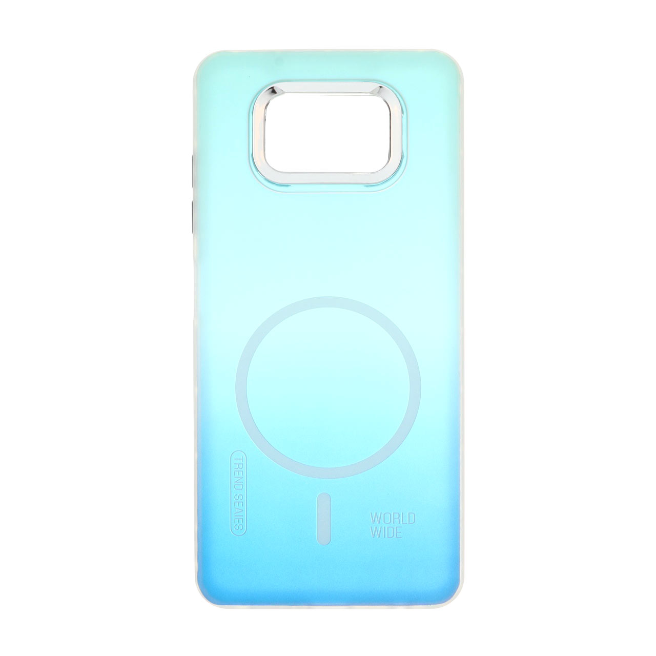 قاب هولوگرامی Trend Seaies طرح مگ سیف دو رنگ لنز کروم Xiaomi Poco X3 / Poco X3 Pro / Poco X3 NFC - سبز آبی - MPS
