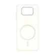 قاب ماربل طرح مگ سیف اکلیلی لنز نگین دار Xiaomi Poco X3 / Poco X3 Pro / Poco X3 NFC - سفید - MPS