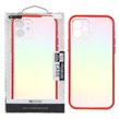 قاب هفت رنگ دور رنگی محافظ لنزدار Apple iPhone 12 - قرمز (پک دار)