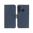 کیف چرمی موبایل مگنتی محافظ لنزدار KRF مدل Huawei P30 Lite - سرمه ای