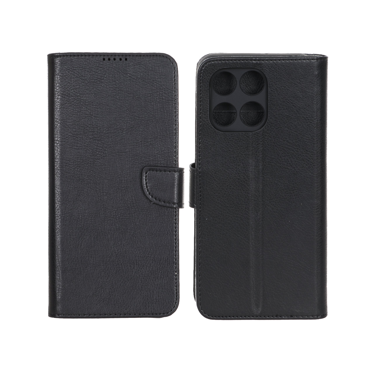 کیف چرمی موبایل مگنتی محافظ لنزدار KRF مدل Honor X5b / X5b Plus - مشکی
