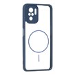 قاب پشت سخت شفاف محافظ لنزدار طرح مگ سیف دور رنگی Xiaomi Redmi Note 10 4G / Redmi Note 10S / Poco M5S - سرمه ای