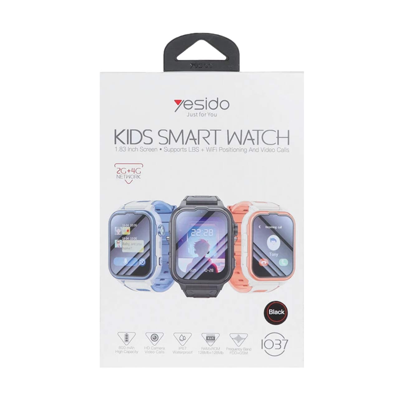 ساعت هوشمند مخصوص کودکان Yesido مدل IO37 - نارنجی (گارانتی 18 ماه تعویض نیکان همراه)