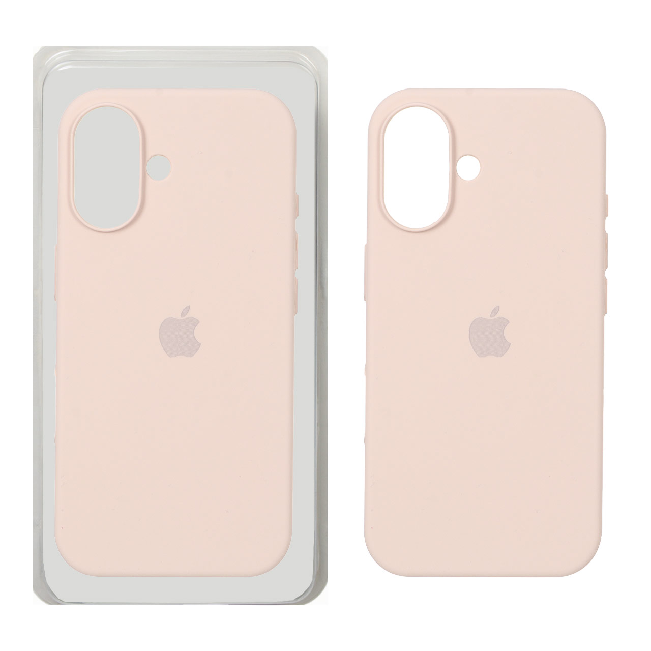 قاب سیلیکونی پاک کنی اورجینال Apple iPhone 16 - کرم نارنجی (پک اصلی)