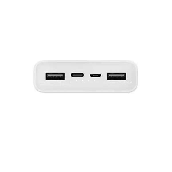 پاوربانک فست شارژ Xiaomi 20000mAh مدل Plm18ZM 18W - سفید - (گارانتی 6 ماهه شرکتی)