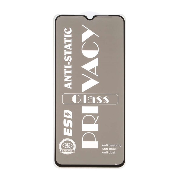 محافظ صفحه نمایش شیشه ای Samsung A14 / M14 / F14 / A22 5G - Full Cover Privacy - مشکی