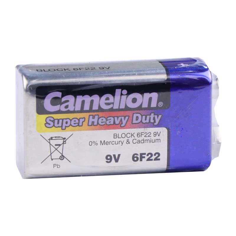 باتری کتابی 9 ولت کملیون Super Heavy Duty شرینک