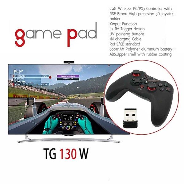 دسته بازی بی سیم تسکو TG 130W PC/PS3