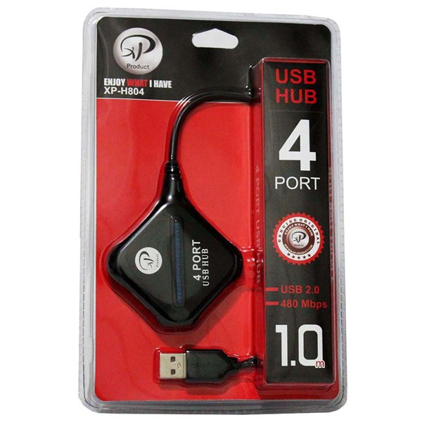 هاب 4 پورت USB2.0 اکس پی پروداکت XP-H804c