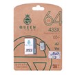 Queen tech microSDHC & adapter U3 Class 10 433X -65MB/s-64GBمشکی سفید