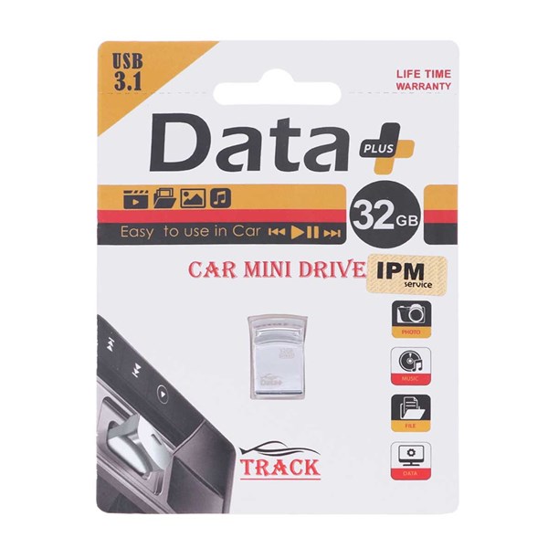 فلش مموری Data Plus USB3.1 مدل Track ظرفیت 32GB - نقره ای (گارانتی مادام العمر IPM)
