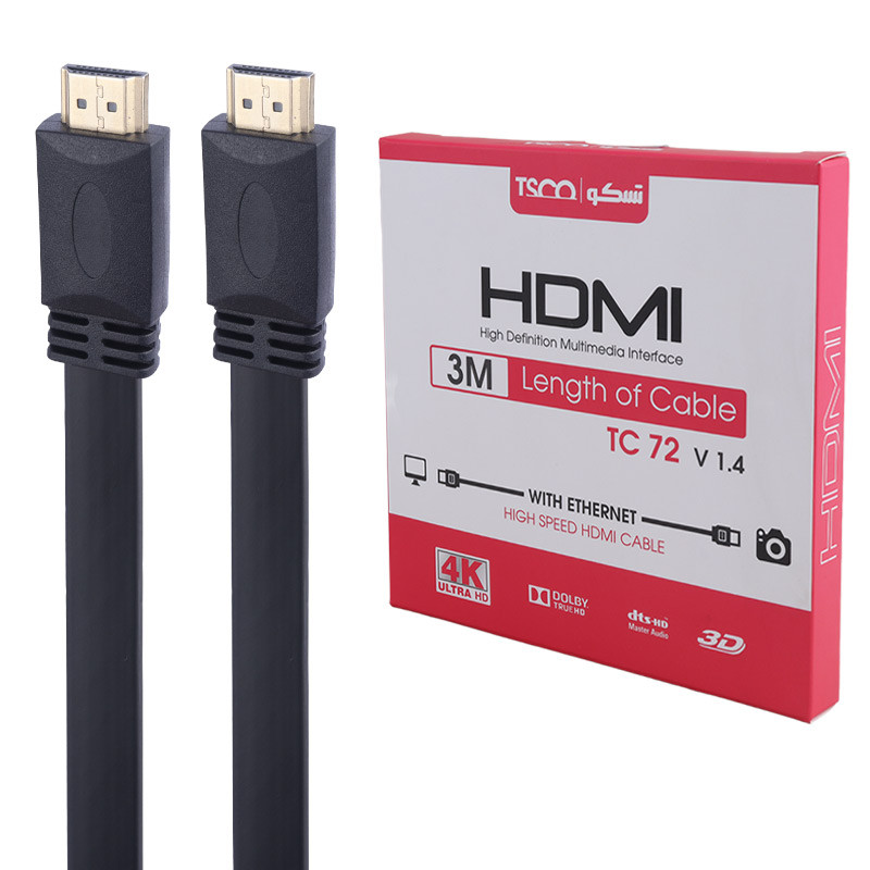 کابل HDMI 4K تسکو TC 72 طول 3 متر