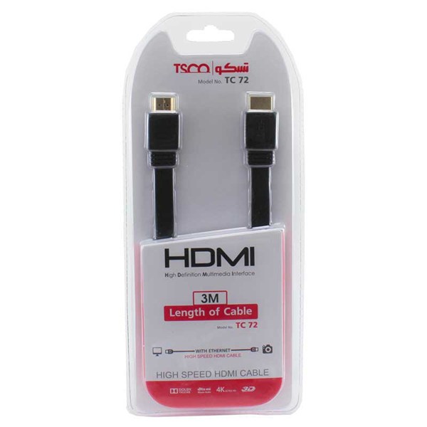 کابل HDMI 4K تسکو TC 72 طول 3 متر