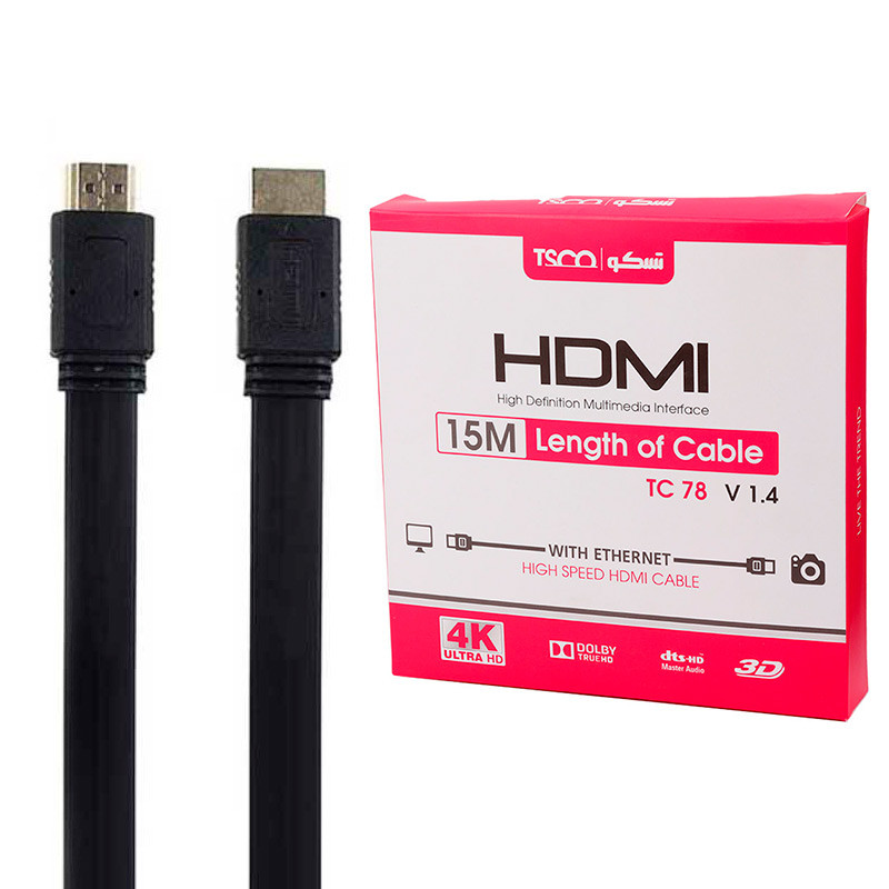 کابل HDMI 4K تسکو TC 78 طول 15 متر