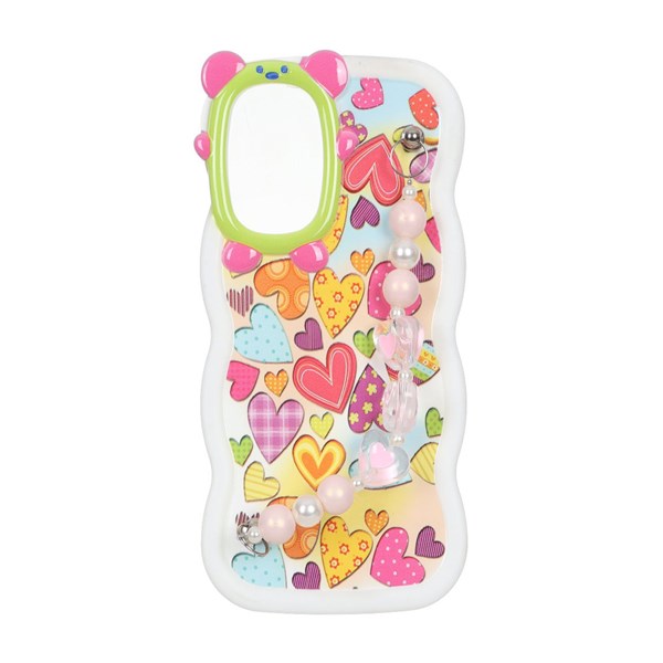 قاب کنگره ای دستبند مرواریدی Samsung Galaxy S21 FE - طرح 184