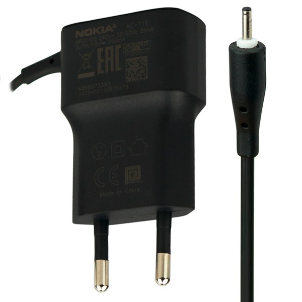 شارژر دیواری سیم وصل اورجینال 2.25 وات نوکیا N8 0.45A شرینک