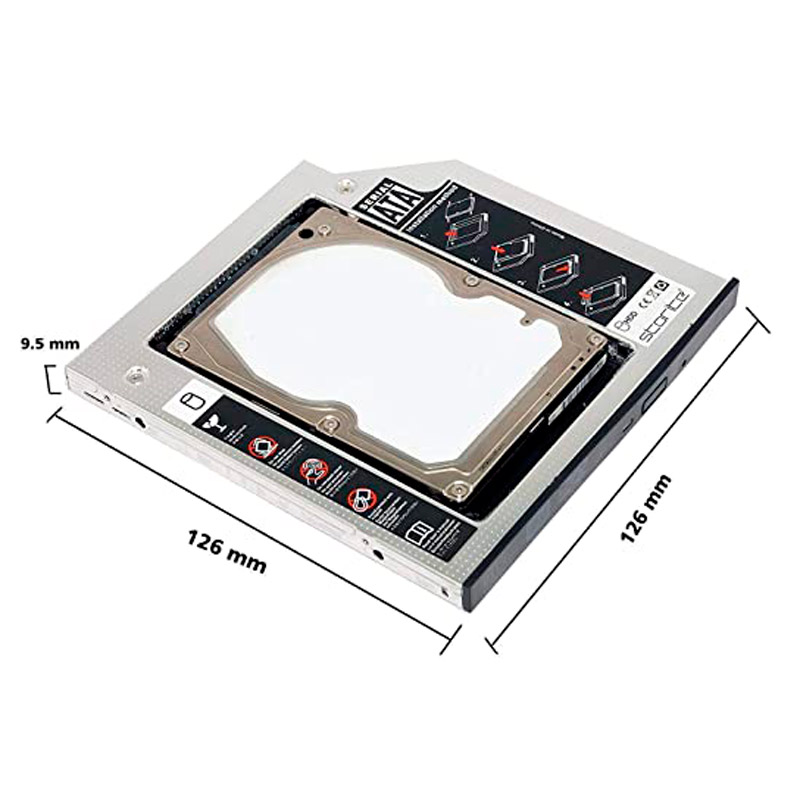 براکت هارد اینترنال 2.5 اینچی HDD Caddy سایز 12.7 میلی متر