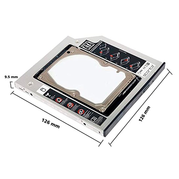براکت هارد اینترنال 2.5 اینچی HDD Caddy سایز 12.7 میلی متر