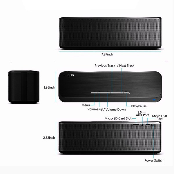 اسپیکر بلوتوث رم خور W-KING X8