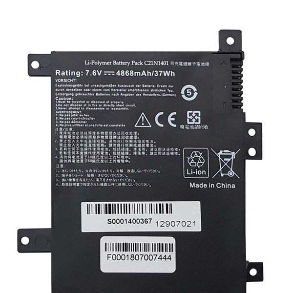 باتری لپ تاپ ایسوس Asus X455_C21N1401 مشکی
