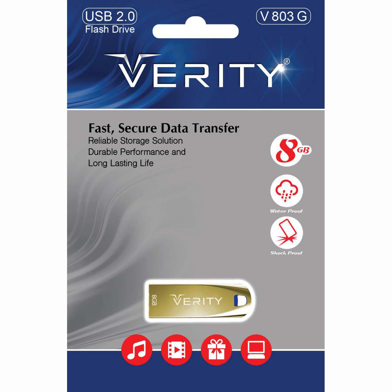 فلش 8 گیگ وریتی VERITY V803