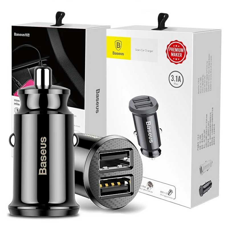 شارژر فندکی Baseus Grain CCALL-ML 3.1A