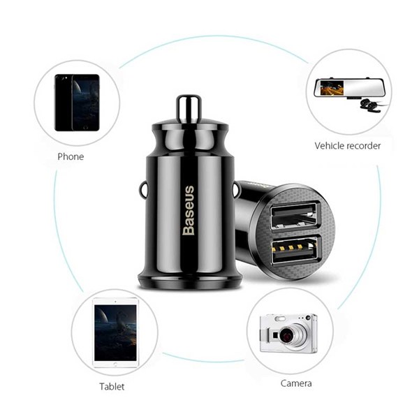 شارژر فندکی Baseus Grain CCALL-ML 3.1A
