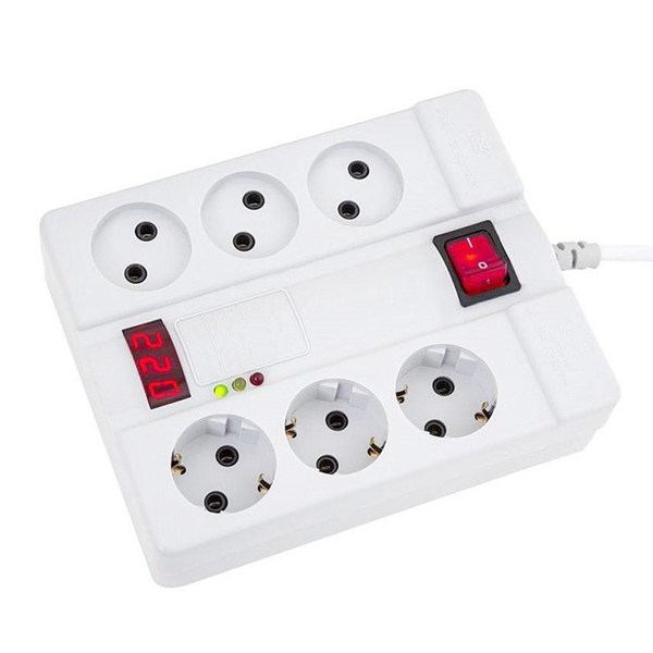 محافظ برق صوتی تصویری 6 خانه پارت الکتریک PE2160 با کابل 5 متری