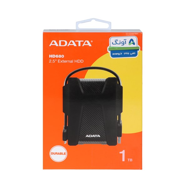 هارد اکسترنال ADATA مدل HD680 ظرفیت 1TB - مشکی (گارانتی شرکت آونگ)