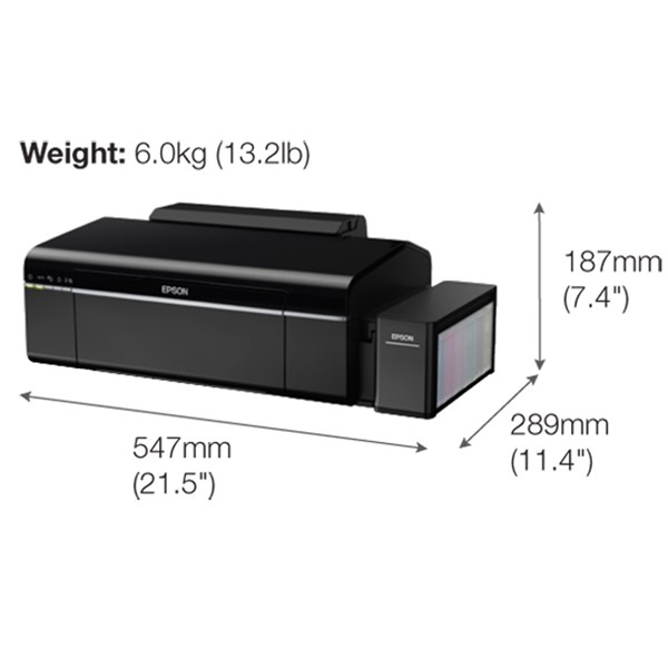 پرینتر رنگی جوهر افشان EPSON L805 فاقد جوهر