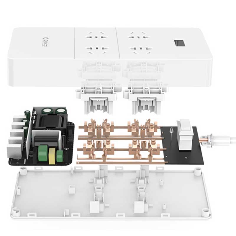 چند راهی 4 خانه اوریکو HPC-4A5U-V1 با کابل 1.5 متری + شارژر USB
