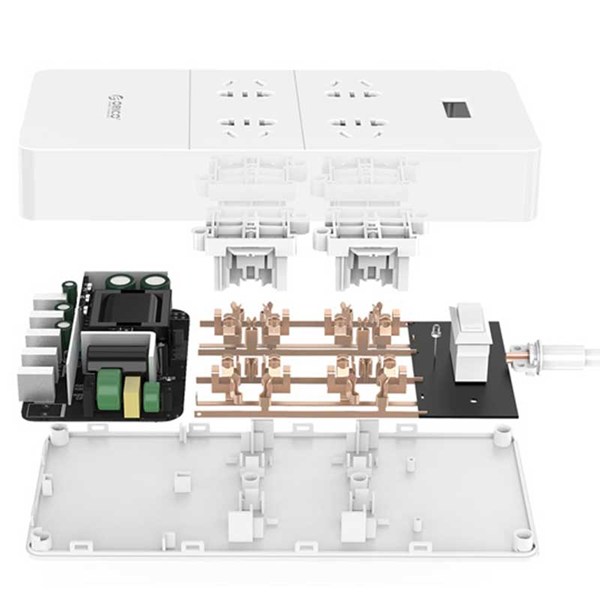 چند راهی 4 خانه اوریکو HPC-4A5U-V1 با کابل 1.5 متری + شارژر USB