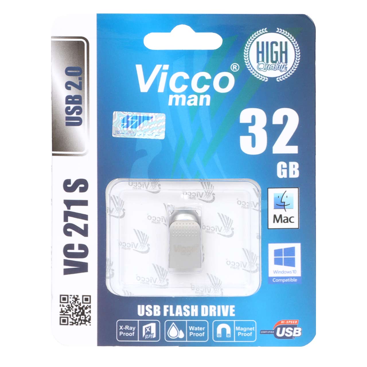 نقره ای Vicco man VC271 S USB2.0 Flash Memory-32GB