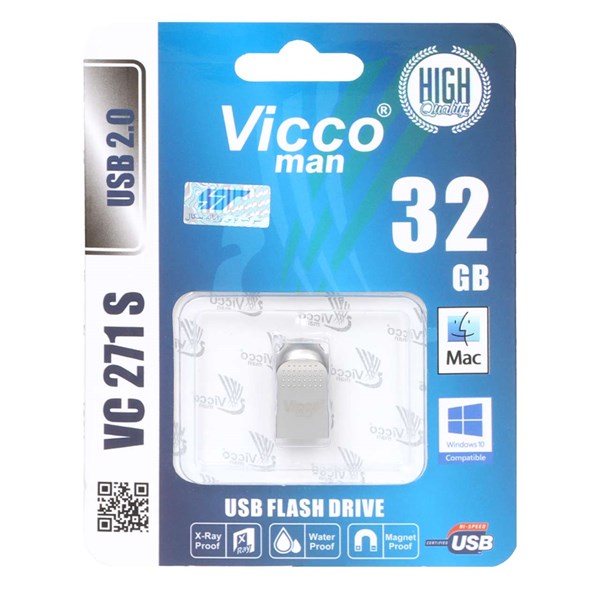 نقره ای Vicco man VC271 S USB2.0 Flash Memory-32GB