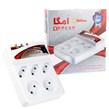 محافظ برق تلویزیون و یخچال و فریزر 5 خانه امگا با کابل 3 متری کلید دار